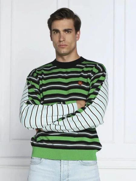 Kenzo de lână pulover verde