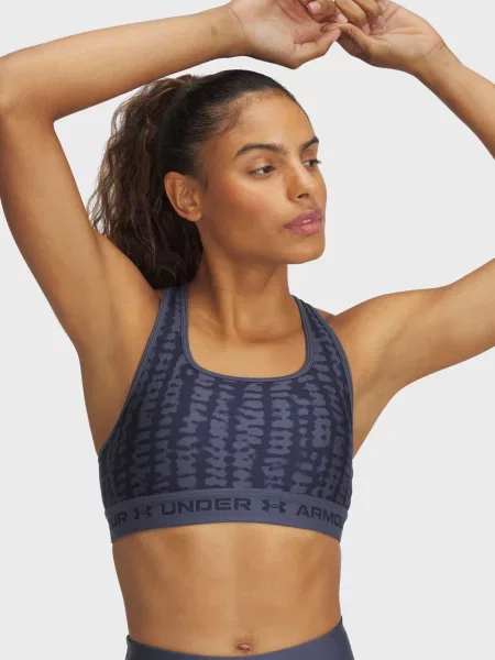 Спортивный топ Under Armour с принтом серый