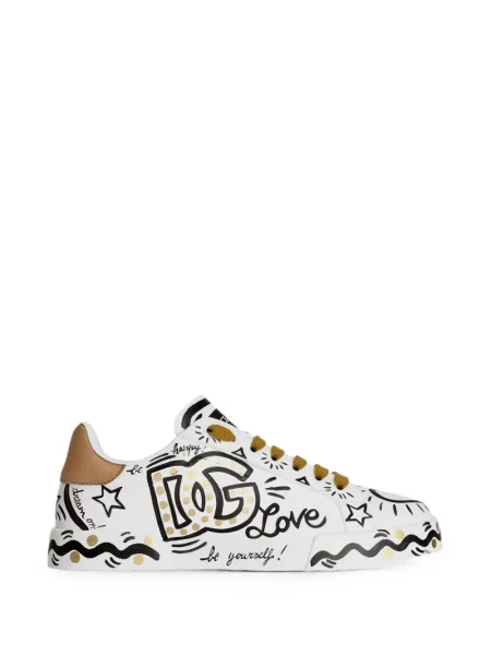 Sneakerși Dolce & Gabbana Portofino alb
