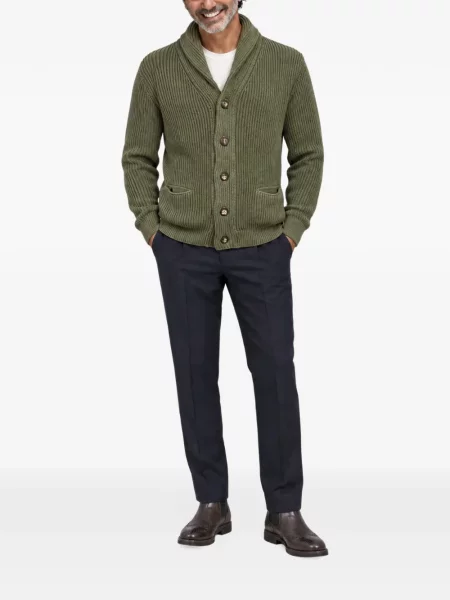 Cardigan Franzese Collection verde