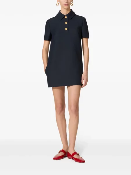 Rochie mini Valentino Garavani din crep albastru