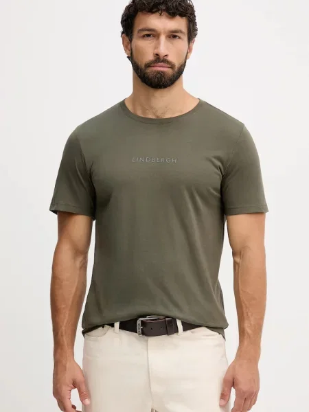 Тениска Lindbergh с принт зелено