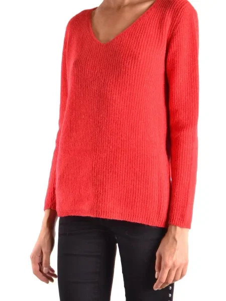 Sveter Ermanno s výstrihom do v čierna