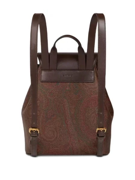 Rucsac Etro cu model paisley maro
