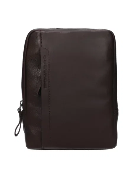 Torba crossbody Piquadro skórzana brązowa