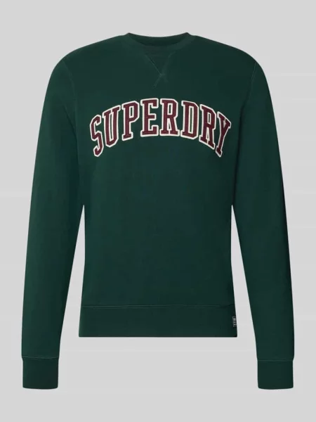 Bluza o kroju regular fit z mieszanki bawełny z wyhaftowanym logo Superdry