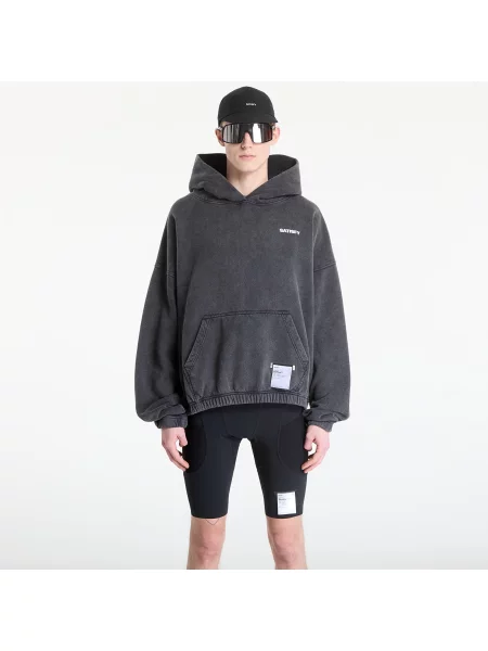 Hanorac cu glugă Satisfy negru