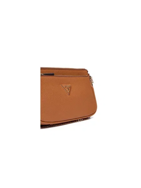 Guess Ročna torba Noelle II Mini rjava