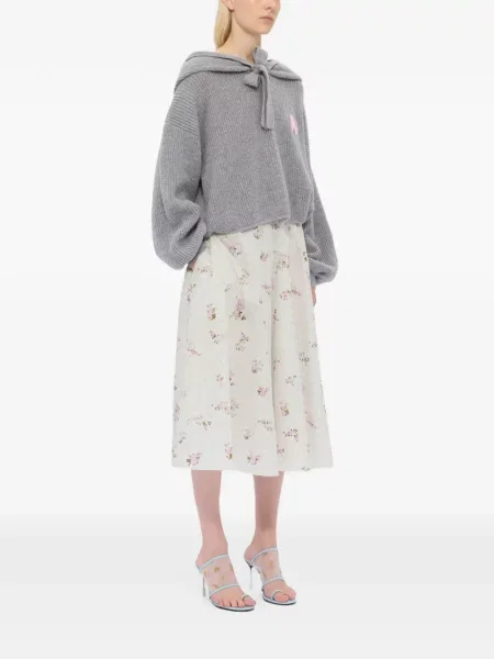 Fusta plisata Msgm cu model floral cu imagine plisată