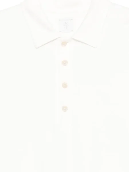 Polo Eleventy scurt alb