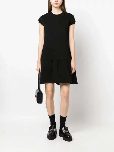 Cu peplum rochie mini Ioana Ciolacu scurtă de costum negru