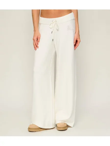 Juicy Couture Kötött nadrág Krém Relaxed Fit fehér