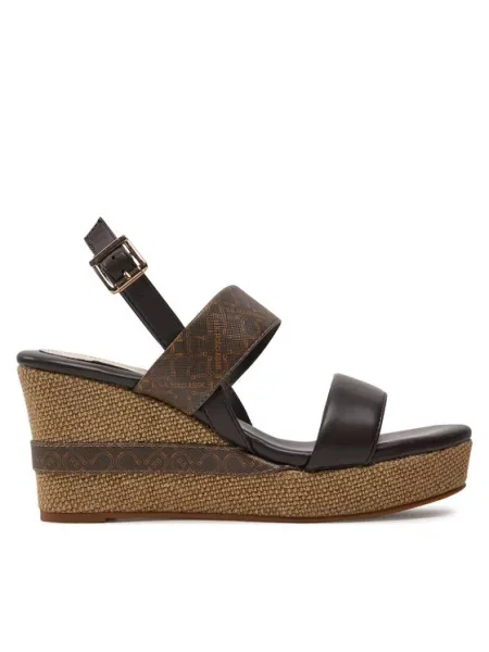 Босоножки U.s. Polo Assn. с принтом коричневые