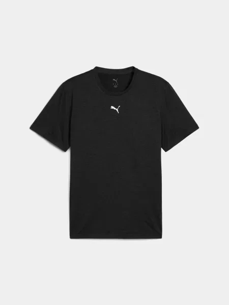 Футболка спортивна PUMA Essentials Heather Cat Tee комбінований верх чорний