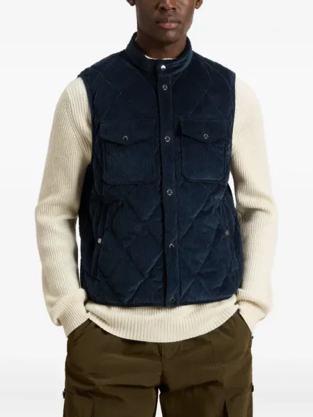 Vestă Woolrich de catifea cord albastru