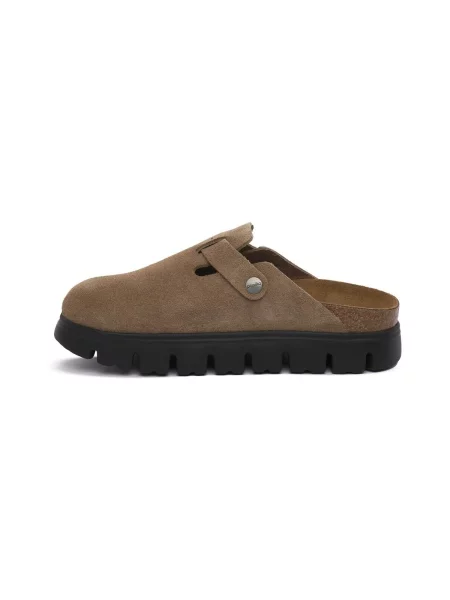 BIRKENSTOCK Pantofle Boston šedobéžová černé