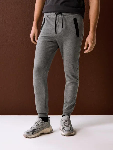 Спортивні штани джогери сірий