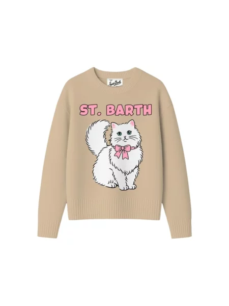 Sweter Mc2 Saint Barth beżowy