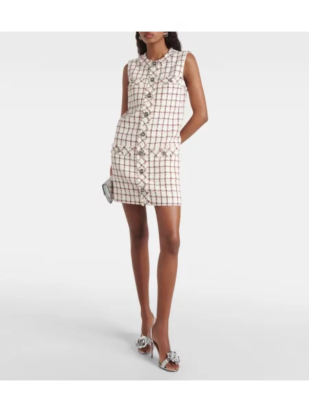 Rochie Veronica Beard din tweed bej