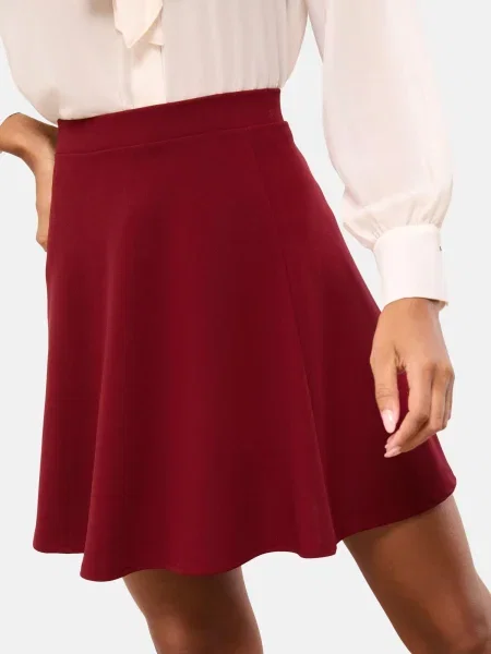 Lipsy Fustă burgundy roșu