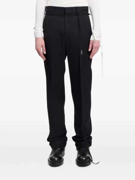 Pantaloni Ann Demeulemeester de lână negru