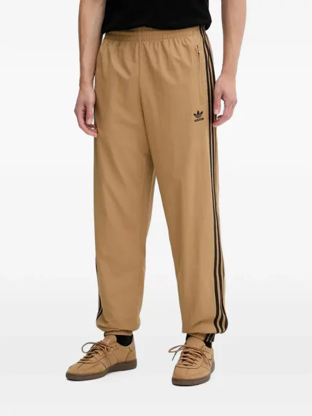 Pantaloni Adidas tricotate cu autograf alergare albastru