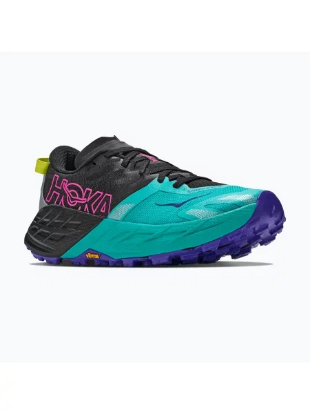 Încălțăminte de alergare pentru femei HOKA Speedgoat 7 black/electric aqua negru