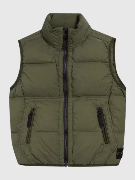 Дитячий пуховий жилет Stone Island зелений