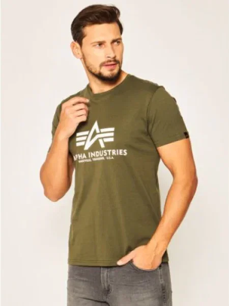 Alpha Industries Tricou Basic verde