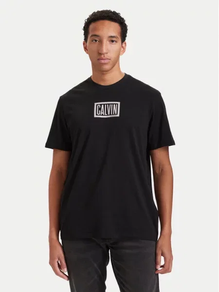 Calvin Klein Jeans Marškinėliai Boxed Graphic juoda