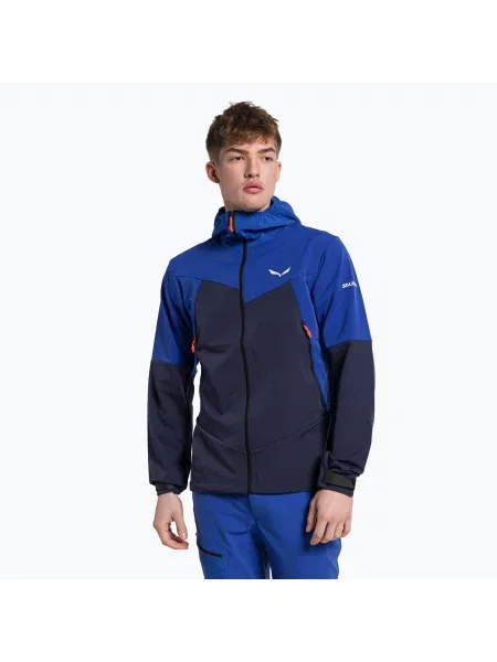 Мъжко софтшел яке Salewa Sella DST синьо
