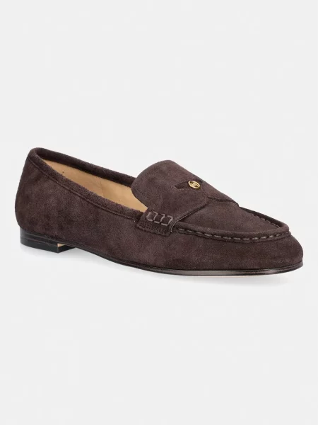 MICHAEL Michael Kors mocasini pentru femei din piele întoarsă Jennings Loafer maro