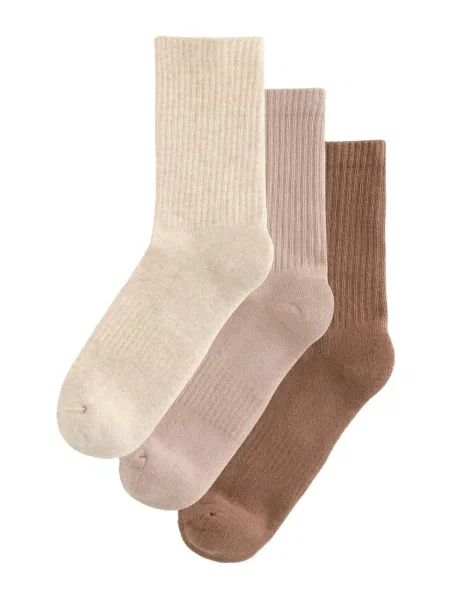 Next Șosete crem / maro caramel roz