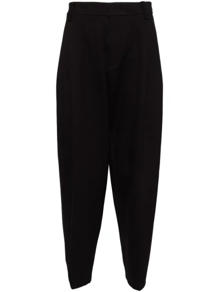 Pletené casual kalhoty Croquis černé