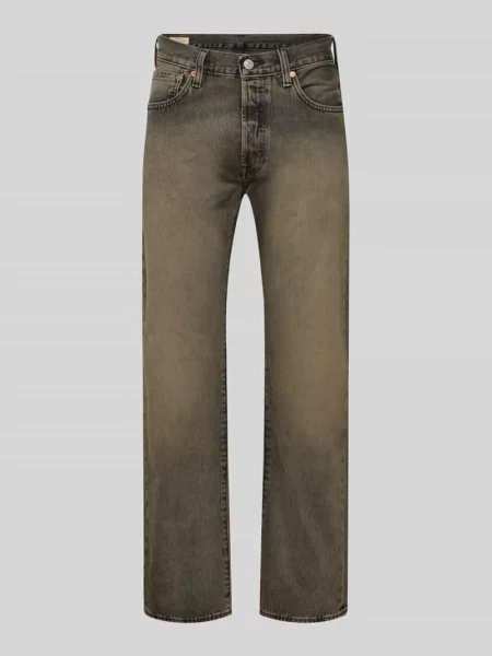 Jeansy o kroju regular fit z czystej Model ORIGINAL' Levi's