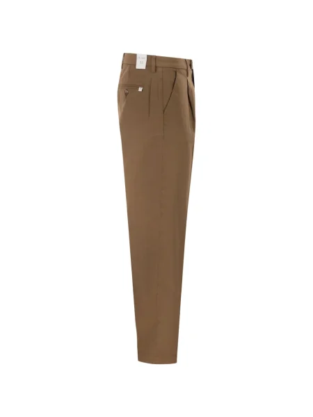 Pantaloni Re-hash plisate maro