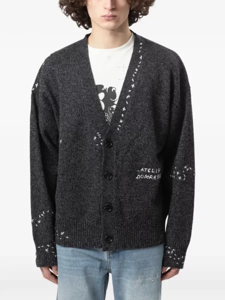 Cardigan Domrebel tricotate gri