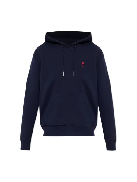 Bluza sportowa Ami Paris z logo niebieska