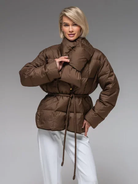 Демісезонна куртка VIVA WEAR коричневий