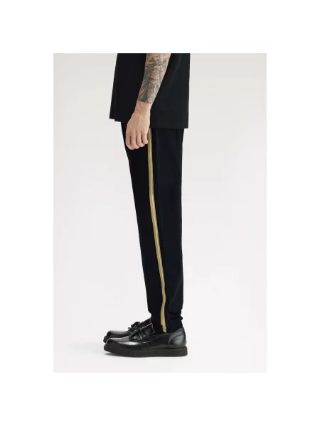 Fred Perry pantaloni de trening bărbați negru