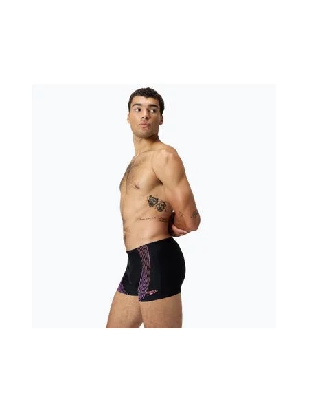 Плавки Speedo Duo з логотипом Aquashort Aquashort чорний/кораловий пісок/неоновий фіолетовий чорні