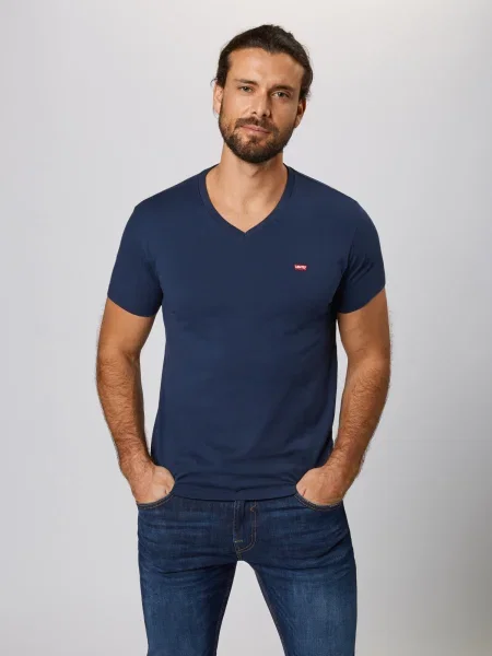 LEVI'S Tričko ORIGHM tmavomodrá modrá