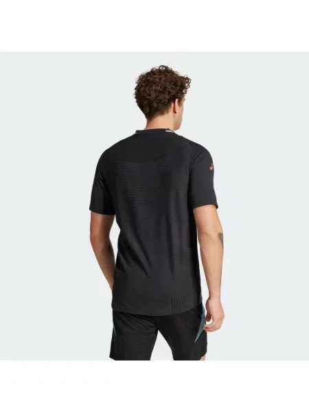 Koszulka sportowa Adidas z dżerseju czarna