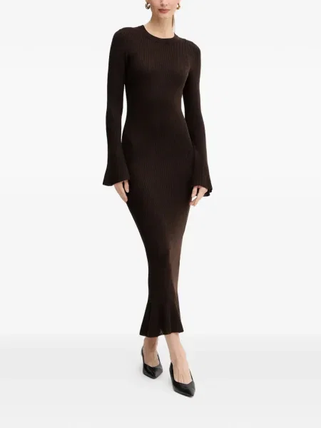 Rochie maxi Luisa Spagnoli de costum maro