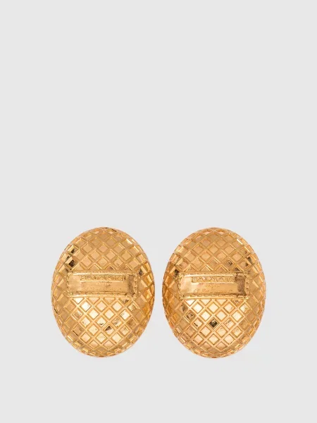 Золотисті сережки Balmain Signature Mesh