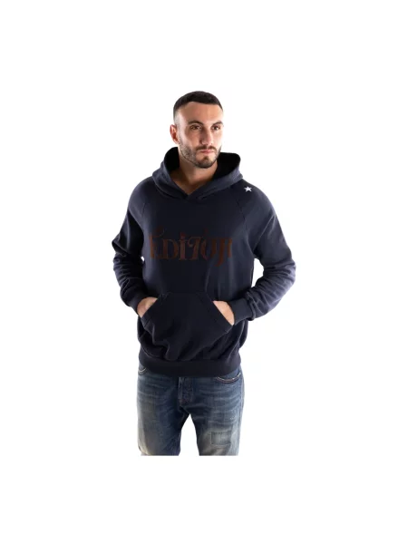 Bluza z kapturem The Editor z kapturem niebieska