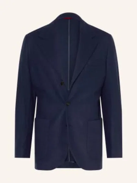 Brunello Cucinelli Kašmírové Sako Slim Fit tmavě modrá