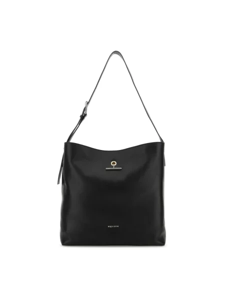 Torba Alexander Mcqueen skórzana czarna