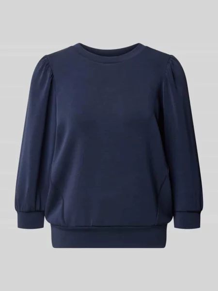 Bluza o kroju regular fit z mieszanki modalu model TENNY' Selected Femme granatowa