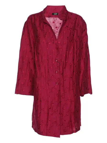 Haftowana długa koszula Basler czerwona